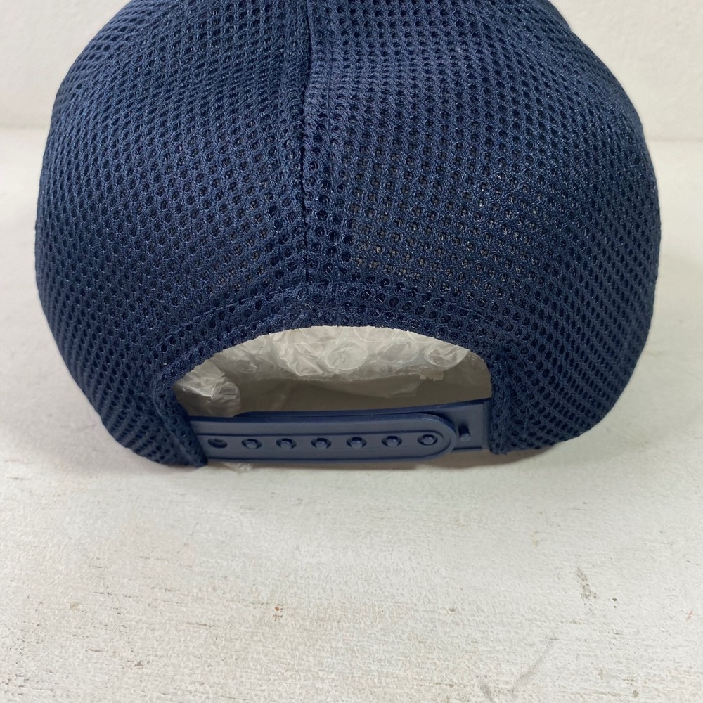 LL Bean Trucker Hat Mesh Snapback Grey Blue Mountain Patch Logo Cap OSFA 503594 - Picture 4 of 9